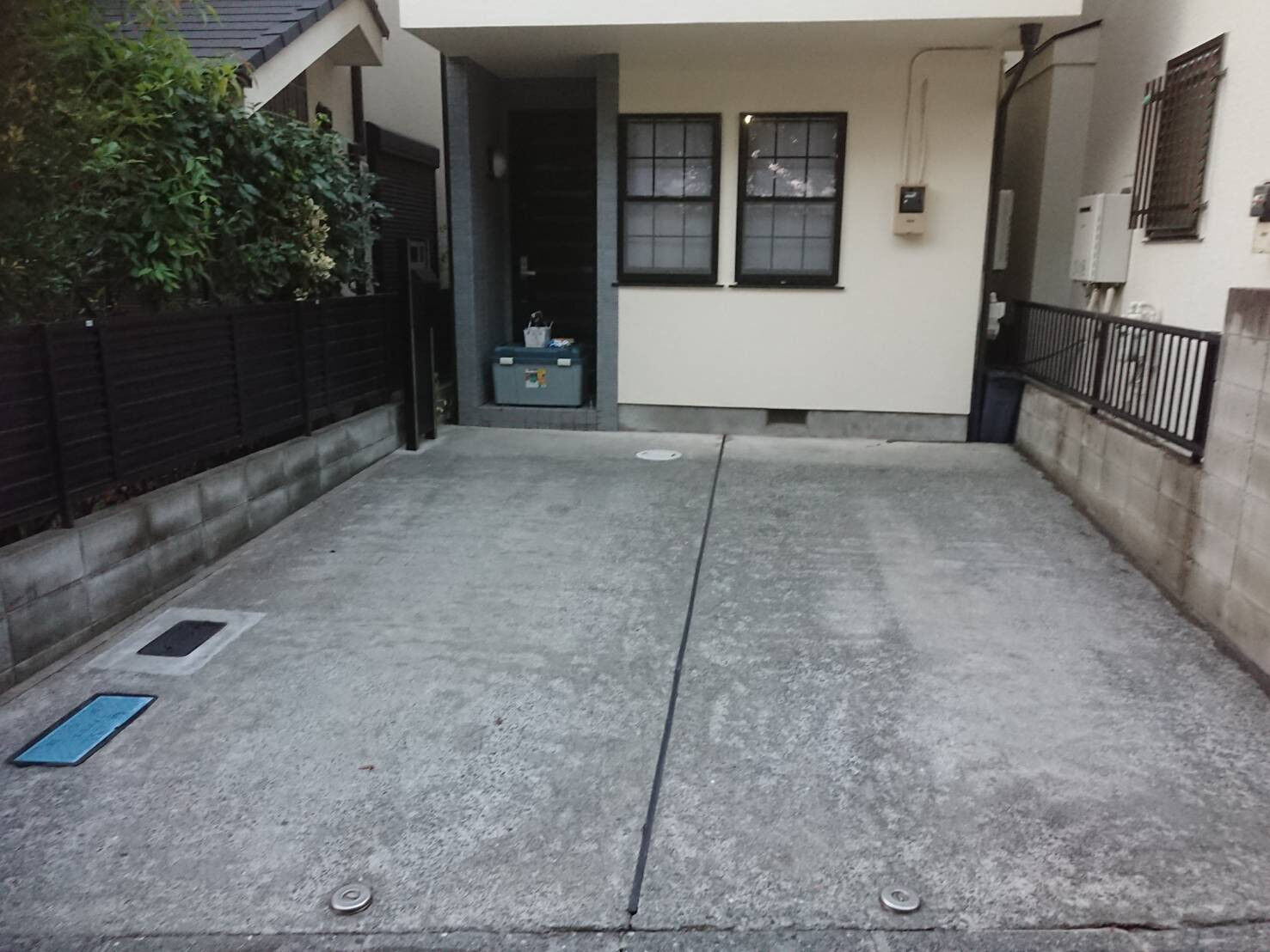 駐車場床塗り